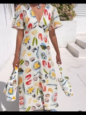 NWT Lisa Says Gah Grace Dress in Tapas print